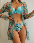 Floral Print Swimwear Set