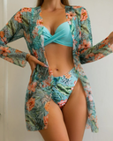 Floral Print Swimwear Set