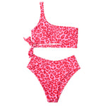 High Waist Leopard Two Piece