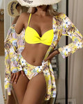 Floral Print Swimwear Set