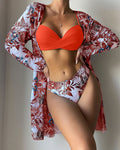 Floral Print Swimwear Set