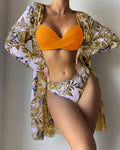 Floral Print Swimwear Set