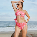 High Waist Leopard Two Piece