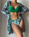 Floral Print Swimwear Set
